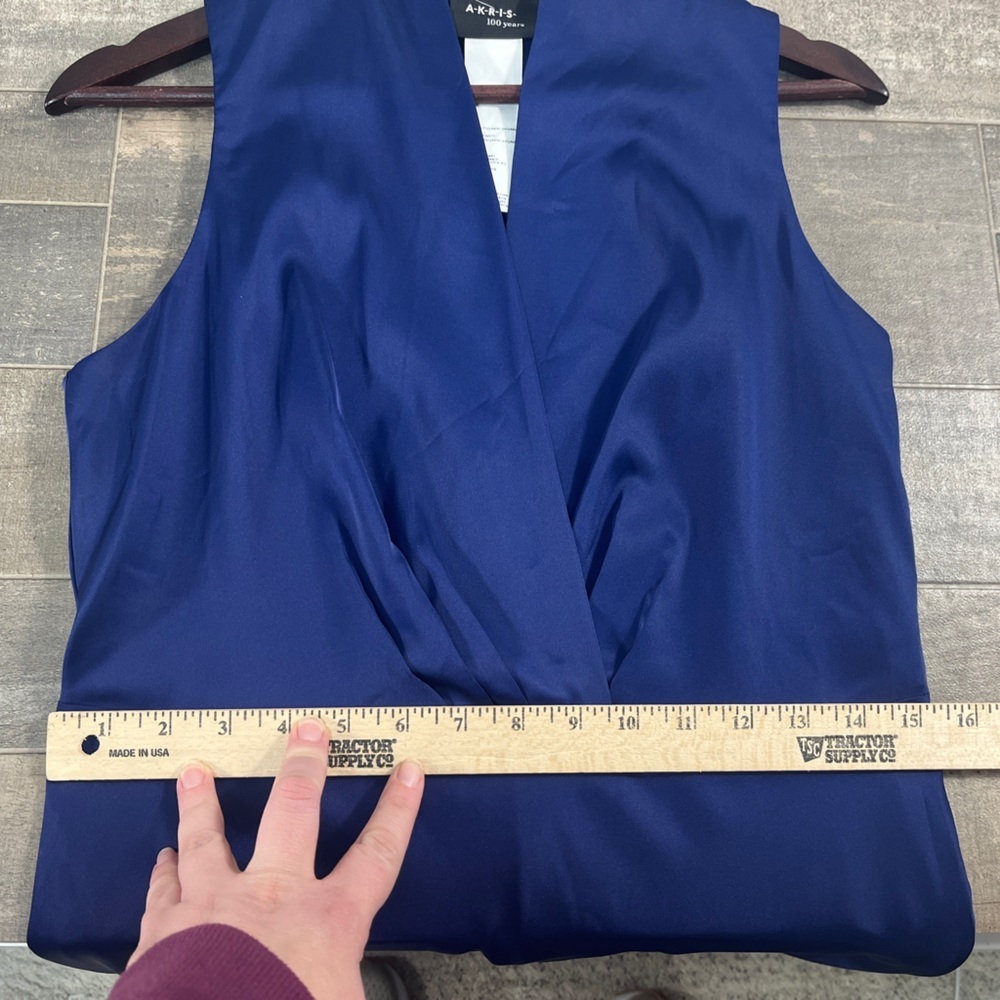 AKRIS Blue Sleeveless Midi Dress - Picture 10 of 12